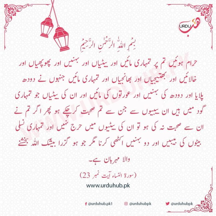 Qurani Ayat To Urdu Translation